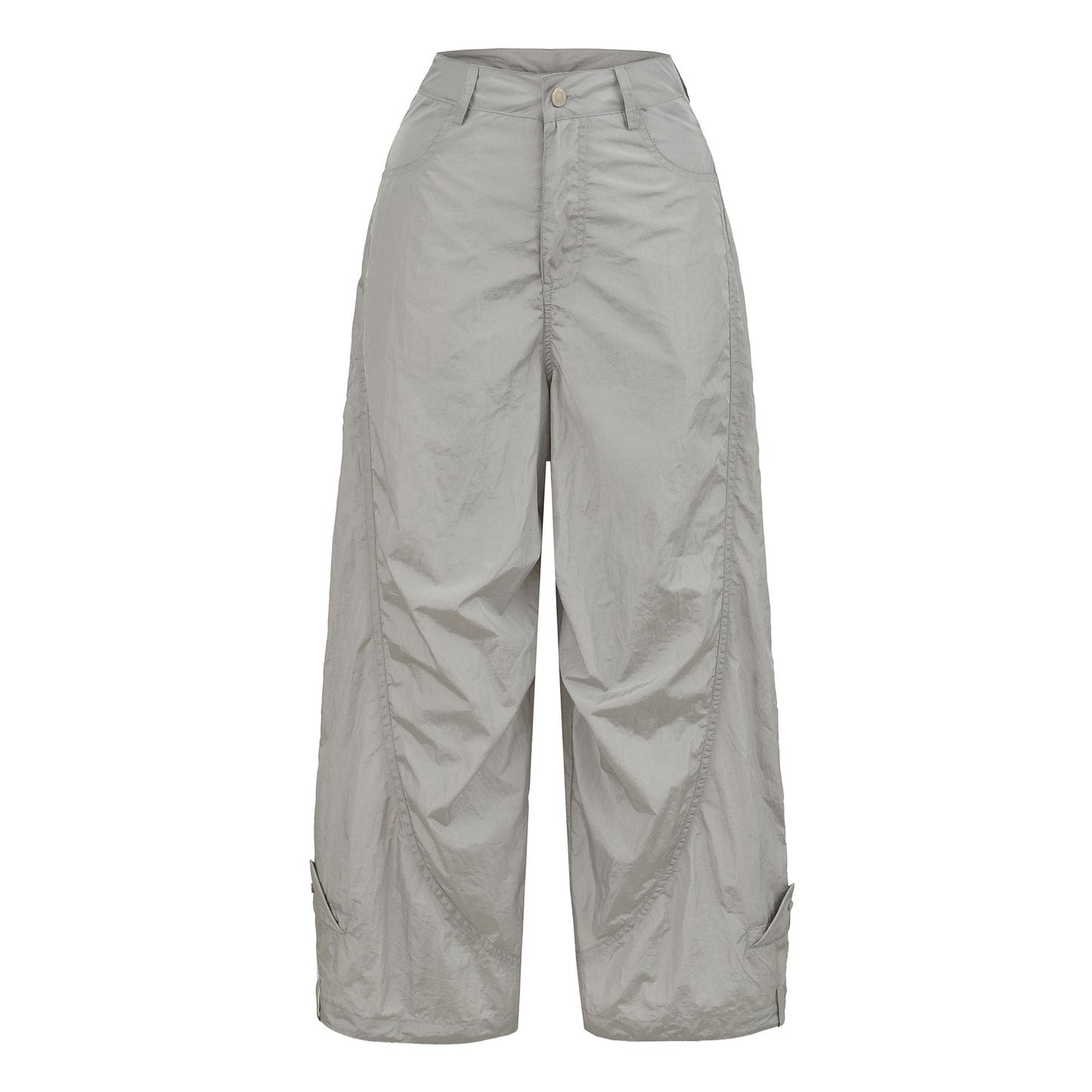 Splicing loose wide leg straight leg pants for women's quick drying jazz dance casual pants